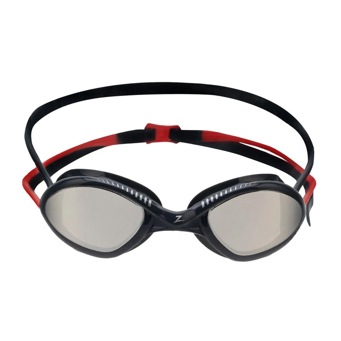 Occhialini da nuoto Tiger Titanio Grigio-Rosso Lenti Specchiate-Fumo Regolari Zoggs 461094GYRDMSMR