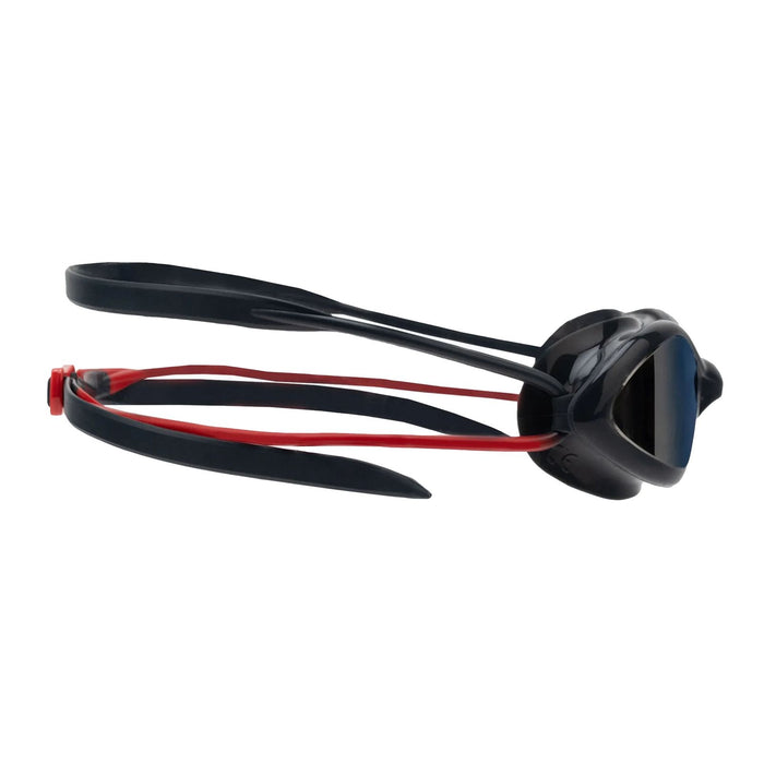 Occhialini da nuoto Tiger Titanio Grigio-Rosso Lenti Specchiate-Fumo Piccole Zoggs 461094GYRDMSMS