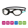 Occhialini da nuoto Tiger Nero-Turchese Piccole Zoggs 461095BKTQCLRS