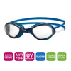 Occhialini da nuoto Tiger Blu-Bianco-Lenti Trasparenti Piccole Zoggs 461095BLWHCLRS