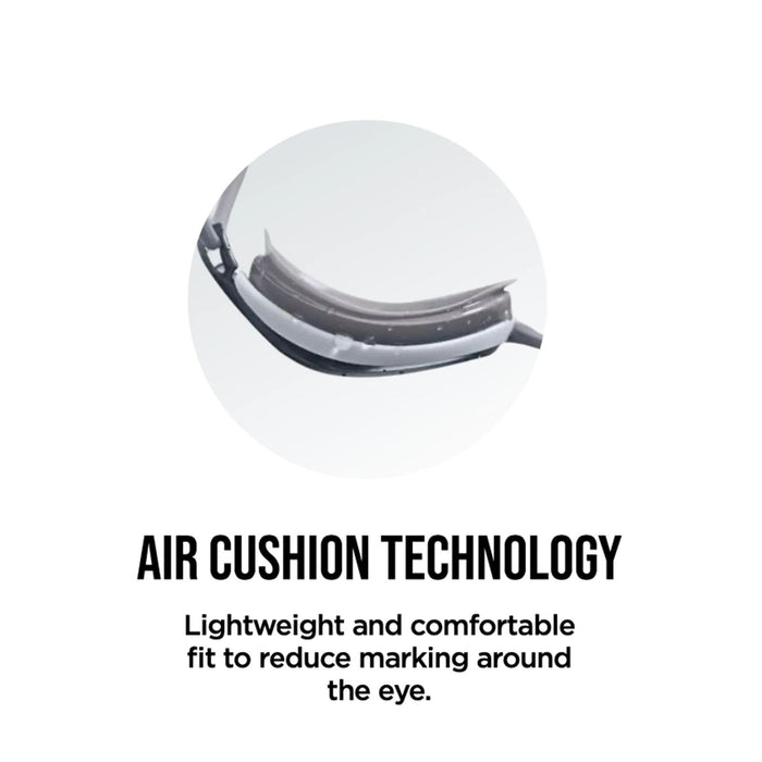 Occhialini da nuoto Fusion Air Titanio Blu Lenti Specchiate-Arancioni Zoggs 461106BLBLMOR