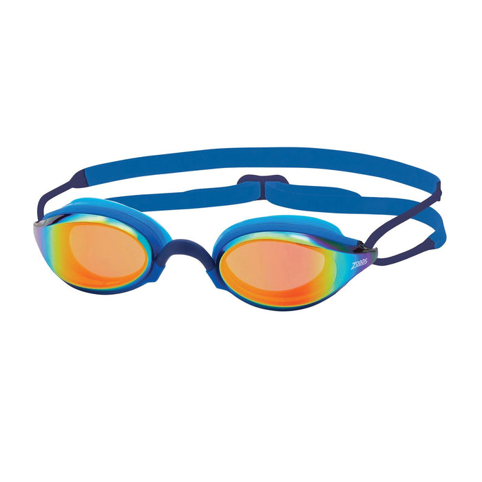 Occhialini da nuoto Fusion Air Titanio Blu Lenti Specchiate-Arancioni Zoggs 461106BLBLMOR