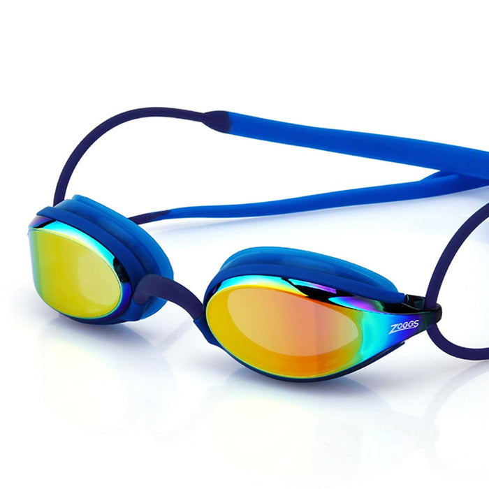 Occhialini da nuoto Fusion Air Titanio Blu Lenti Specchiate-Arancioni Zoggs 461106BLBLMOR