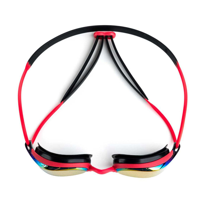 Occhialini da nuoto Fusion Air Titanio Rosso-Nero Lenti Specchiate-Rosse Zoggs 461106RDBKMRD