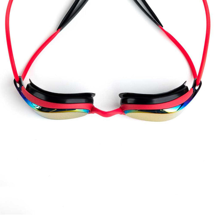 Occhialini da nuoto Fusion Air Titanio Rosso-Nero Lenti Specchiate-Rosse Zoggs 461106RDBKMRD