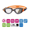 Occhialini da nuoto Predator Flex Reactor Grigio-Arancione-Smoke Piccolo Zoggs 461107GYORRSMS