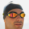 Occhialini da Nuoto Endura Max Titanio Nero-Giallo Lenti Mirrored-Viola Zoggs 461111BKYLMVI