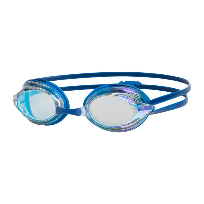 Occhialini da Nuoto Racer Titanio Blu-Luce Lenti Mirrored-Chiare Zoggs 461112BLLBMCL
