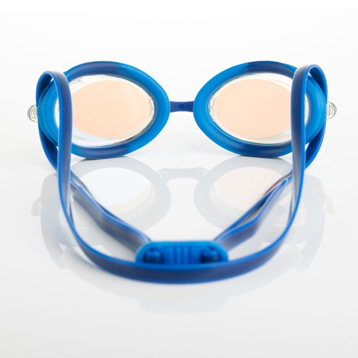 Occhialini da Nuoto Racer Titanio Blu-Luce Lenti Mirrored-Chiare Zoggs 461112BLLBMCL