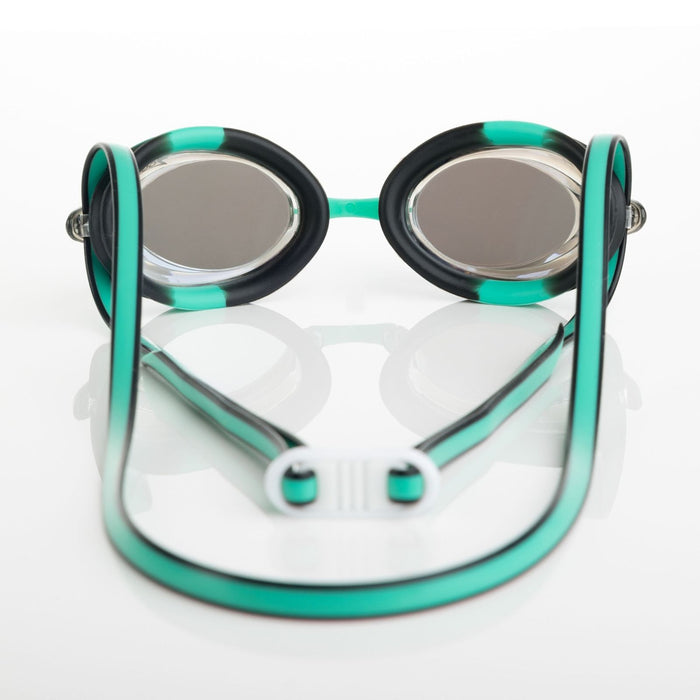 Occhialini da Nuoto Racer Titanio Verde-Nero Lenti Mirrored-Oro Zoggs 461112GNBKMGD