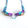 Occhialini da Nuoto Racer Titanio Viola-Turchese Lenti Mirrored-Blu Zoggs 461112VITQMBL