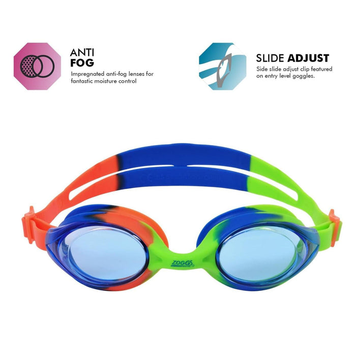 Occhialini da nuoto Bondi Junior Verde-Blu Lenti Fumé-Blu Zoggs 461301GNBLTBL