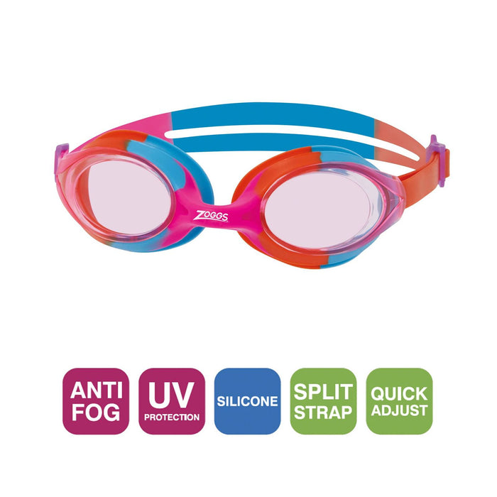 Occhialini da nuoto Bondi Junior Rosa-Arancio Lenti Fumé-Rosa Zoggs 461301PKORTPK