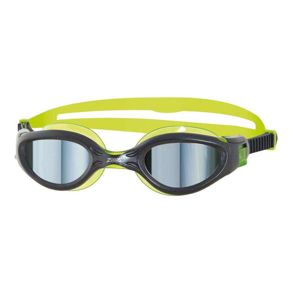 Occhialini da nuoto Phantom Elite Mirror Junior Nero-Lime Lenti Specchiate-Fumé Zoggs 461316BKLMMSM