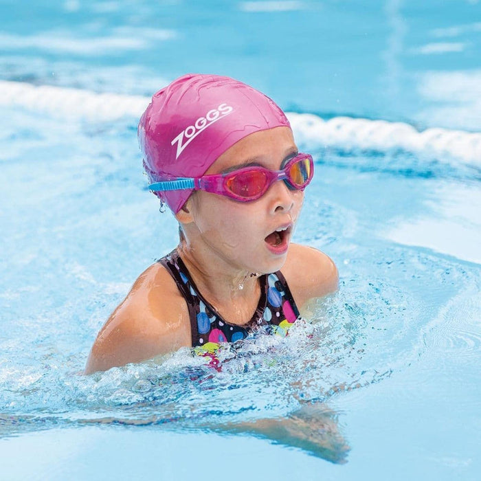 Occhialini da nuoto Phantom Elite Mirror Junior Rosa-Blu Lenti Specchiate-Rosso Zoggs 461316PKBLMRD