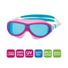 Maschera da nuoto Phantom Junior Rosa-Bianco Lenti Fumé-Blu Zoggs 461317PKWHTBL