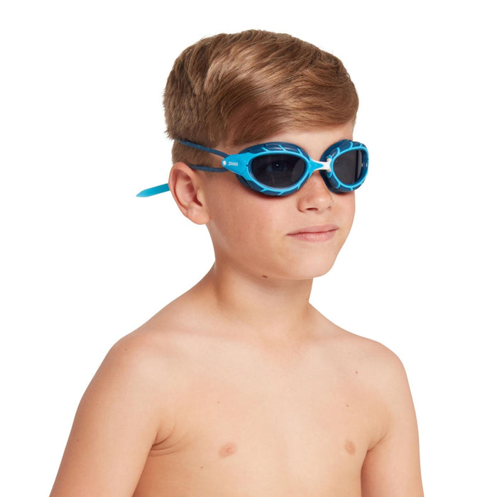 Occhialini da nuoto Predator Junior Azzurro-Blu Lenti Fumé Zoggs 461319LBBLTSM