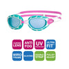 Occhialini da nuoto Predator Junior Rosa-Turchese Lenti Fumé-Blu Zoggs 461319PKTQTBL
