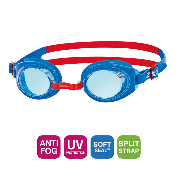 Occhialini da nuoto Ripper Junior Blu-Rosso Lenti Fumé-Blu Zoggs 461323BLRDTBL