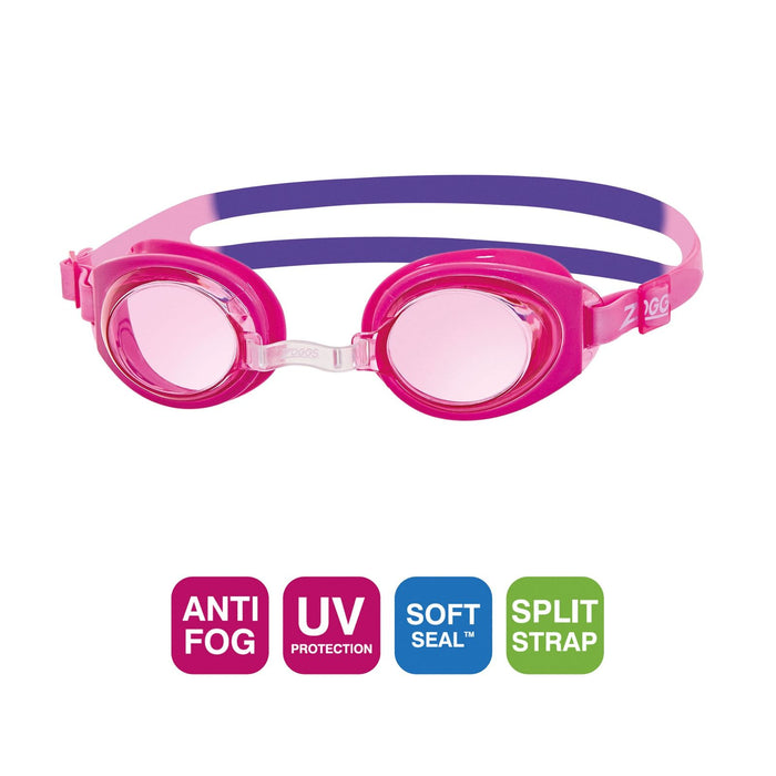 Occhialini da nuoto Ripper Junior Rosa-Viola Lenti Fumé-Rosa Zoggs 461323PKPUTPU