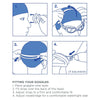 Occhialini da nuoto Sea Demon Junior Nero-Blu Lenti Olografiche Zoggs 461324BKBLHOL