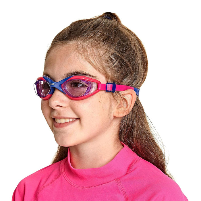Occhialini da nuoto Sonic Air 2.0 Junior Blu-Rosa Lenti Fumé-Viola Zoggs 461325BLPKTPU