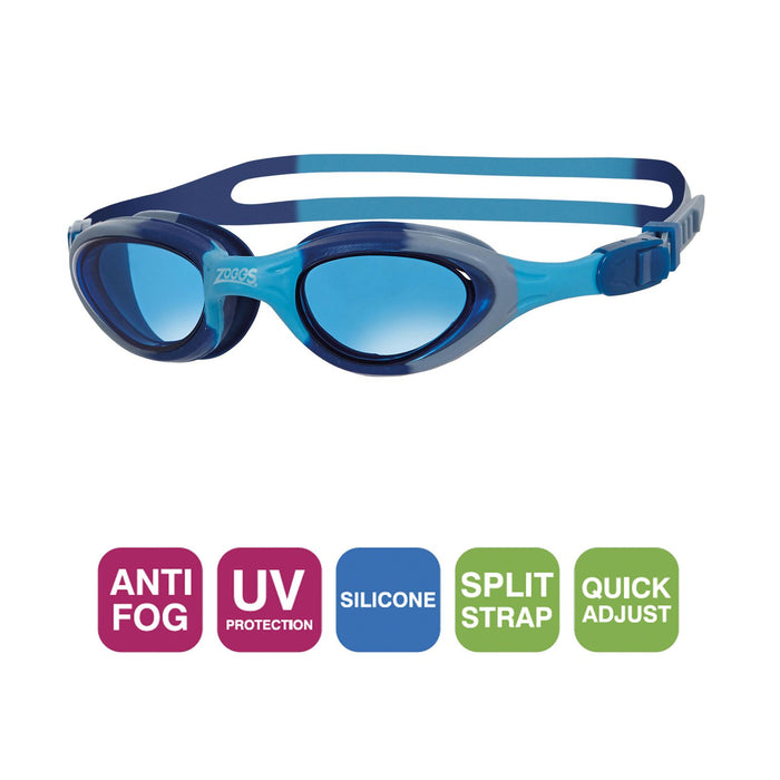 Occhialini da nuoto Super Seal Junior Blu-Camo Lenti Fumé-Blu Zoggs 461327BLCMTBL