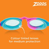 Occhialini da nuoto Super Seal Junior Rosa-Blu Lenti Fumé-Blu Zoggs 461327PKBLTBL