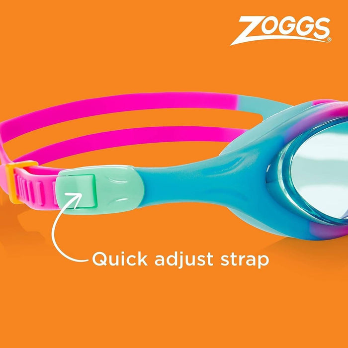 Occhialini da nuoto Super Seal Junior Rosa-Blu Lenti Fumé-Blu Zoggs 461327PKBLTBL