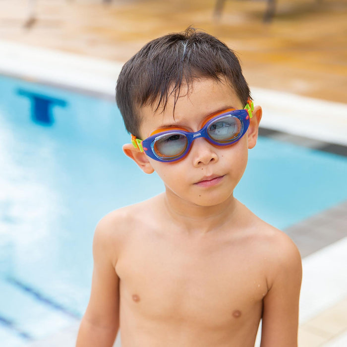 Occhialini da nuoto Little Sonic Air Kids Blu-Verde Lenti Fumé-Blu Zoggs 461418BLGNTBL