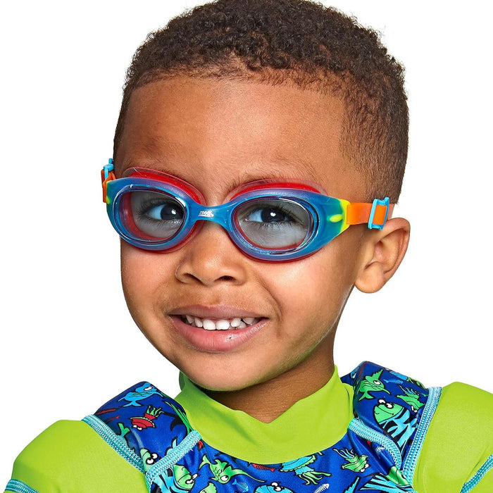 Occhialini da nuoto Little Sonic Air Kids Blu-Arancio Lenti Fumé-Blu Zoggs 461418BLORTBL
