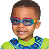 Occhialini da nuoto Little Sonic Air Kids Blu-Arancio Lenti Fumé-Blu Zoggs 461418BLORTBL