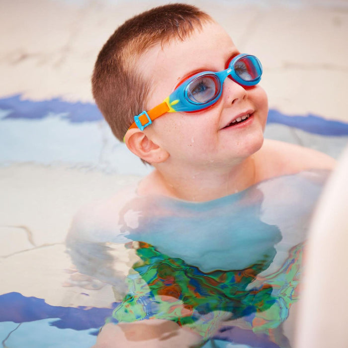 Occhialini da nuoto Little Sonic Air Kids Blu-Arancio Lenti Fumé-Blu Zoggs 461418BLORTBL