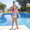 Occhialini da nuoto Little Sonic Air Kids Rosa-Verde Lenti Fumé-Viola Zoggs 461418PKGNTPU