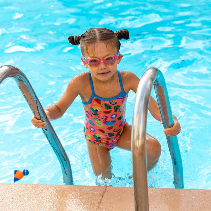 Occhialini da nuoto Little Sonic Air Kids Rosa-Verde Lenti Fumé-Viola Zoggs 461418PKGNTPU