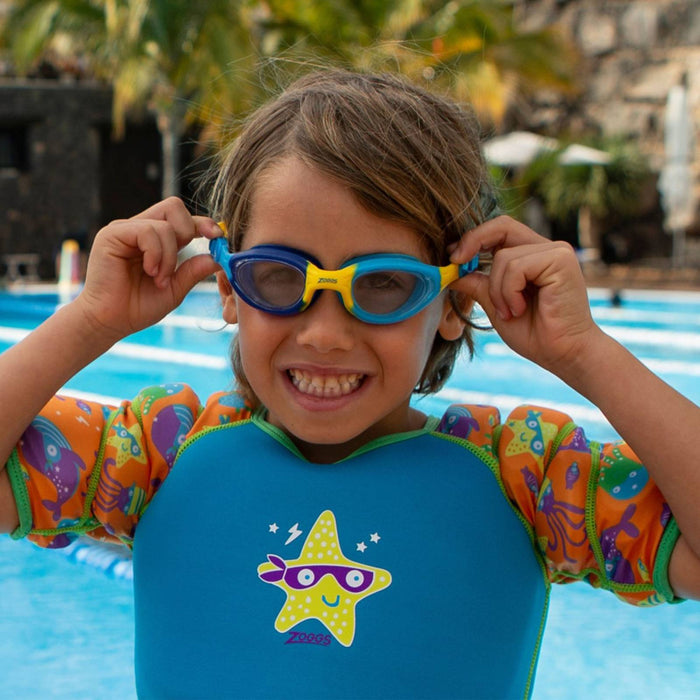 Occhialini da nuoto Little Super Seal Kids Blu-Giallo Zoggs 461419BLYLCLR