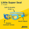 Occhialini da nuoto Little Super Seal Kids Blu-Giallo Zoggs 461419BLYLCLR