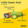 Occhialini da nuoto Little Super Seal Kids Arancio-Verde Zoggs 461419ORGNCLR