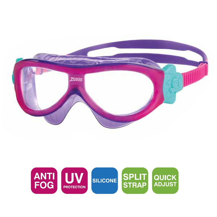 Maschera da nuoto Phantom Kids Rosa-Viola Zoggs 461423PKVICLR