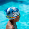 Cuffia da nuoto junior silicone personaggio blu Jaws Zoggs 465004