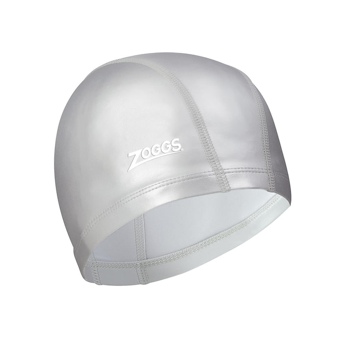 Cuffia da Nuoto Nylon Spandex Pu Rivestita Argento Zoggs 465034SI
