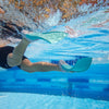 Pinne da nuoto Lunghe in gomma Grigio-Blu Chiaro UE 35-36-UK 2-3-US 3-4 Zoggs 465213GYLB23