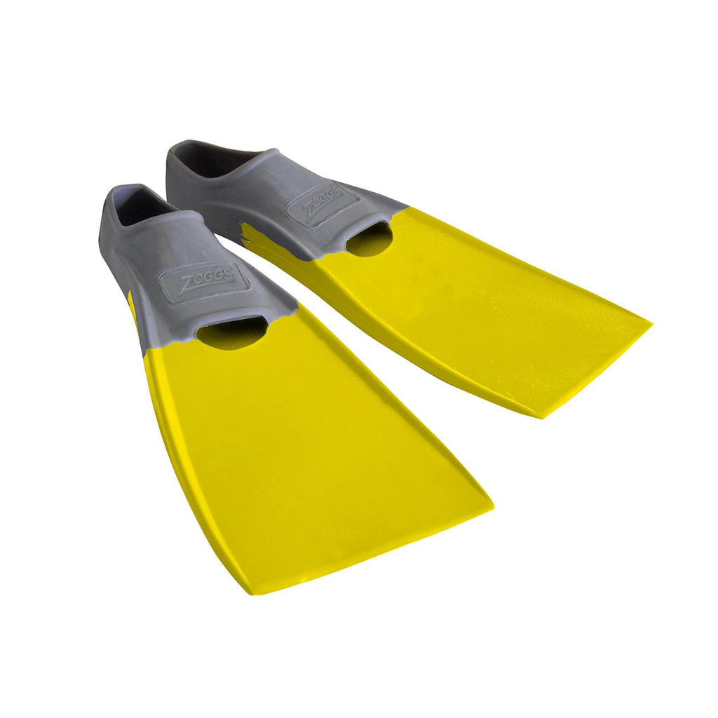 Pinne da nuoto Lunghe in gomma Grigio-Giallo UE 37-38-UK 4-5-US 5-6 Zoggs 465213GYYL45