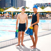 Pinne da Nuoto Lama Corta Eco Nero-Arancione EU 33-34-UK 1-2-US 2-3 Zoggs 465220BKOR12