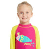 Maglietta da nuoto Manica Lunga Zip Sole Bambini Stampa Sea-Queen Età 5 Zoggs 465423SEQEYR5