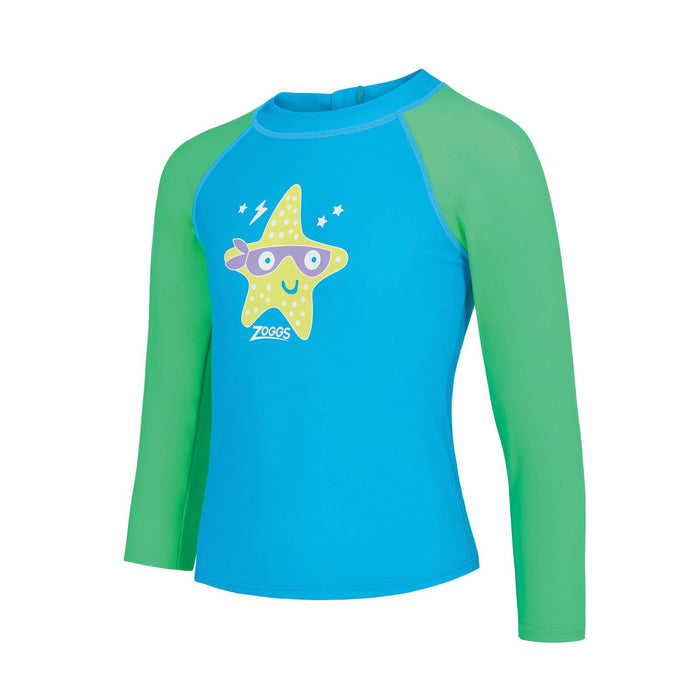 Maglietta da nuoto Manica Lunga Zip Sole Bambini Stampa Super-Star Età 3 Zoggs 465423SPSTYR3