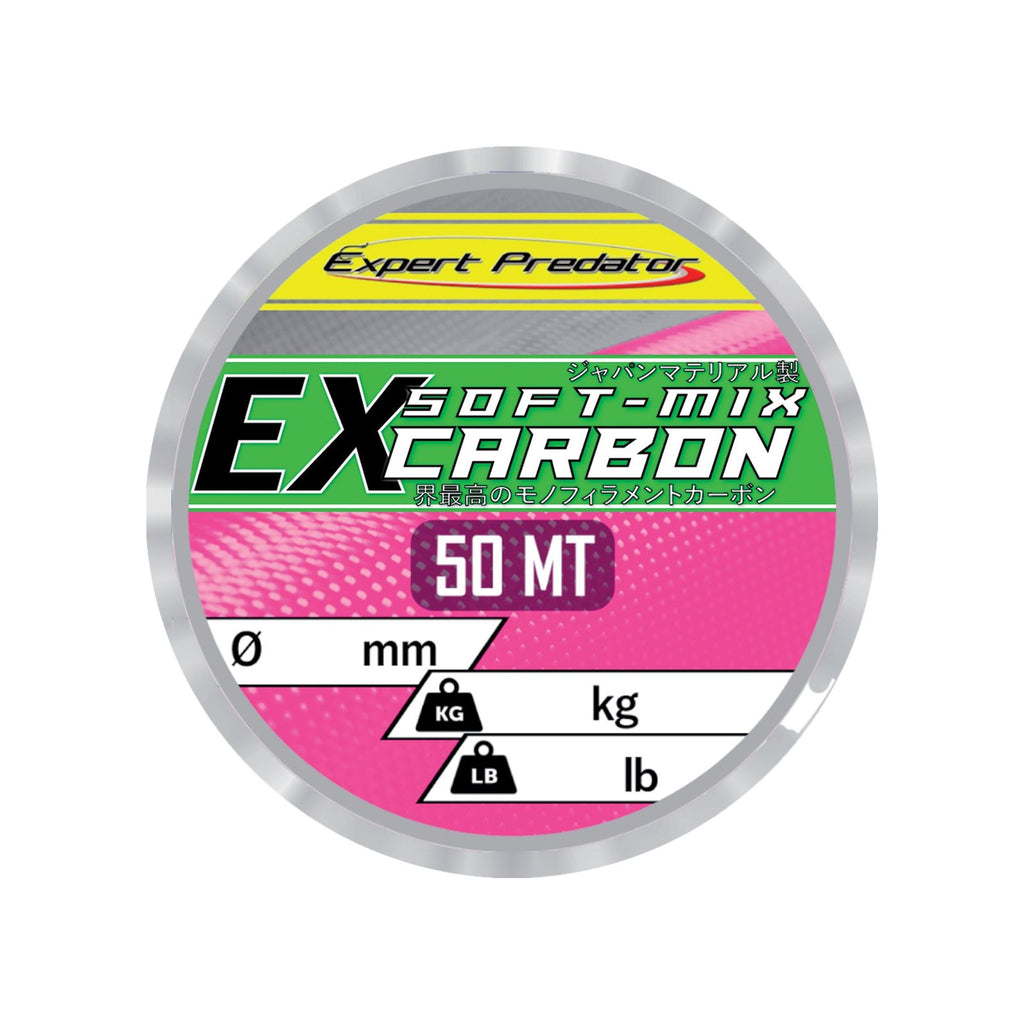 Filamento in nylon rivestito Ex Soft-Mix Carbon 50m 3,2kg 0,16mm Expert Predator 68803