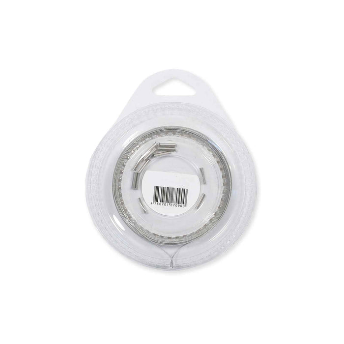 Bobine de fil d’acier gainé gris 1x7 10 m 5 kg Lineaeffe 7990105